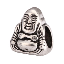 5 x Buddhist Hope & Religious Charms Beads Antique Silver Tone European Charm Beads  #MEC-42